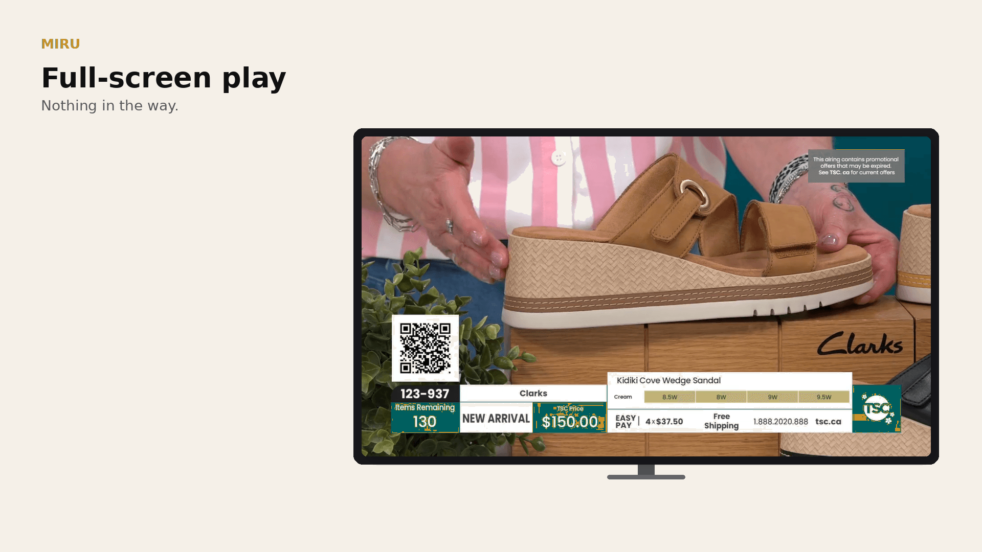 Live playback full screen on Android TV